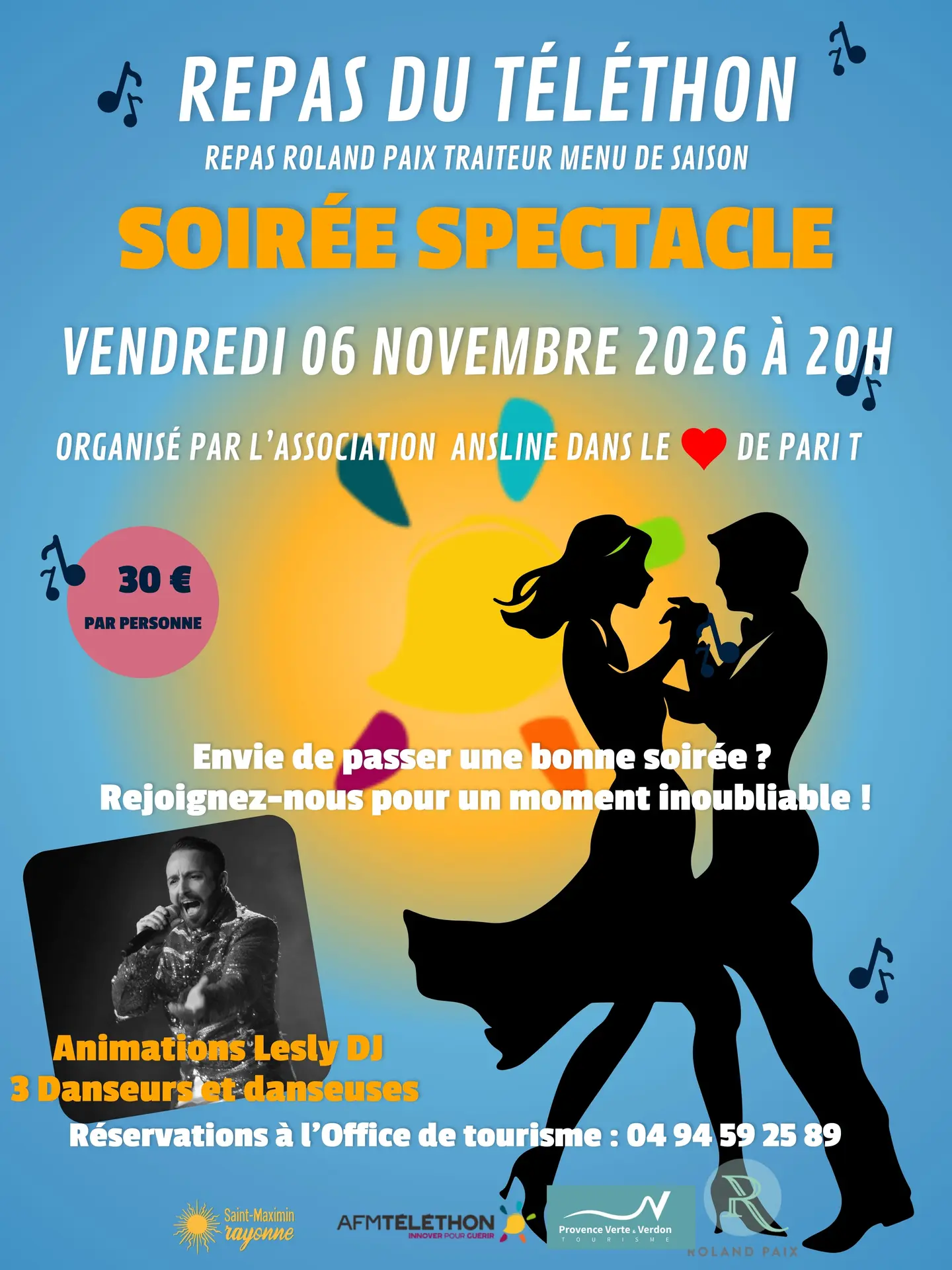 Repas et soirée dansante | Téléthon