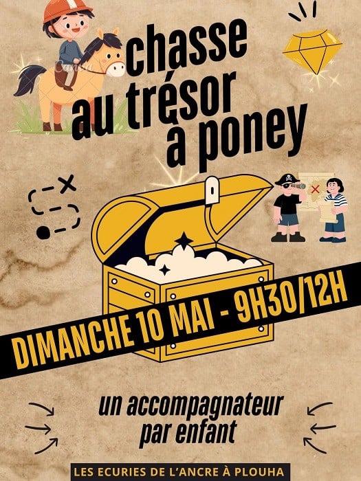 Chasse au trésor à poney