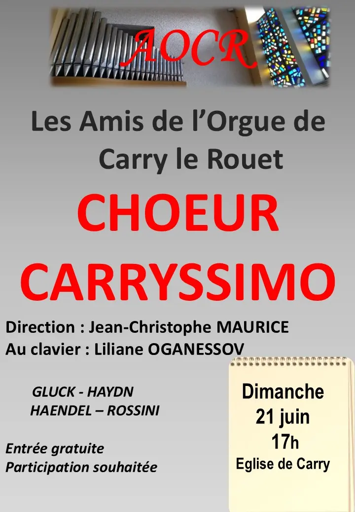 Concert à l'église avec Choeur Carryssimo