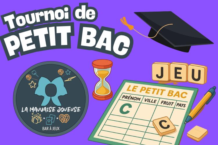 Tournoi de jeux de société - PETIT BAC