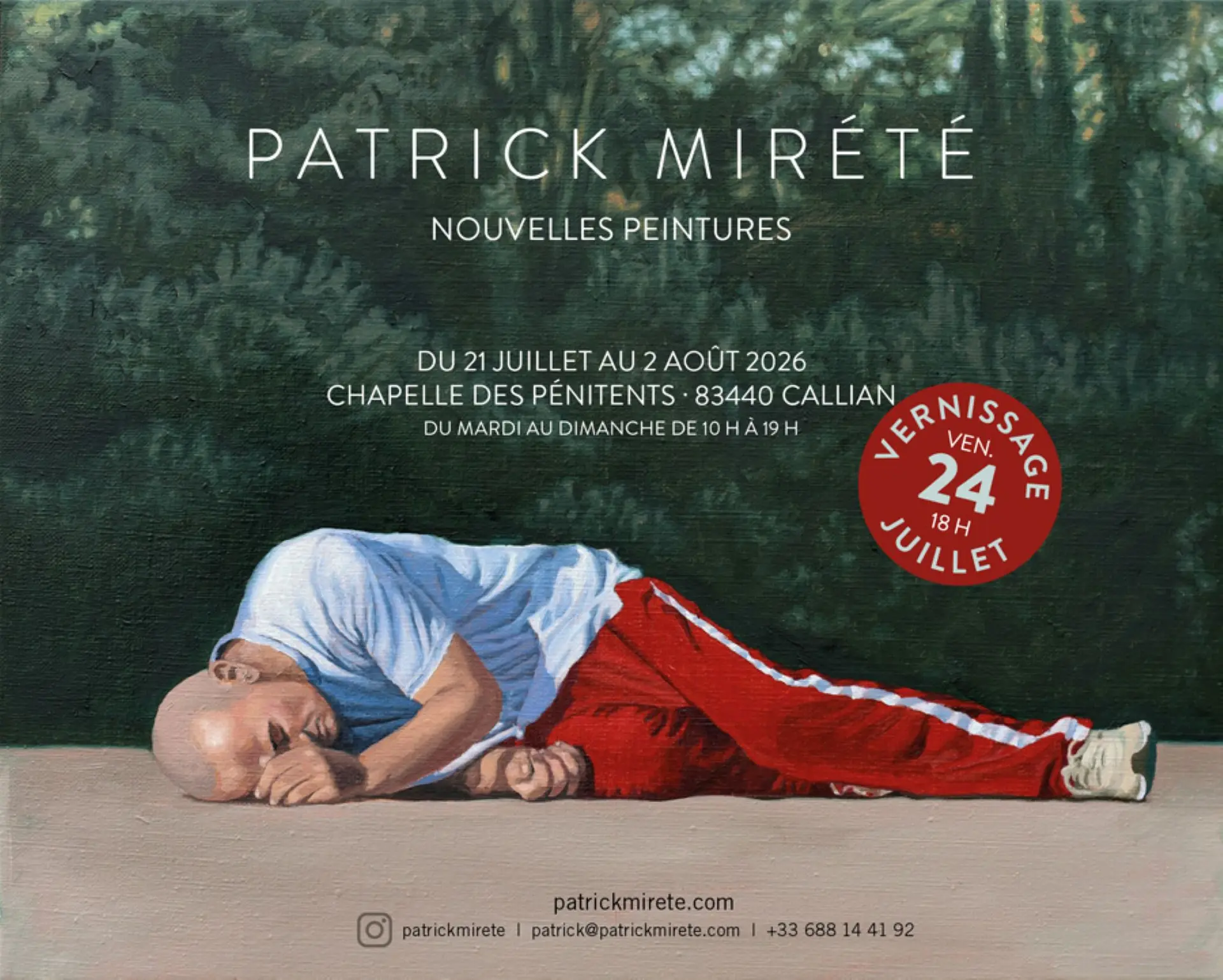 Exposition des peintures de Patrick Mirété