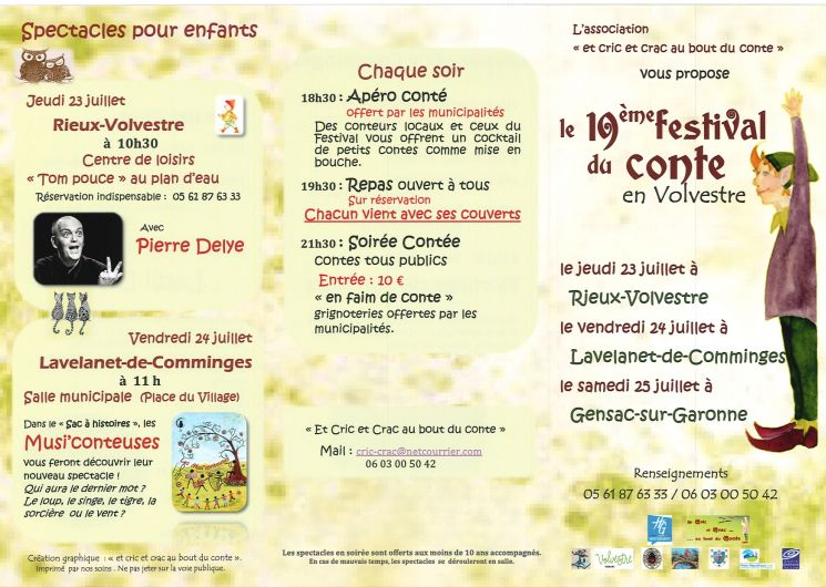 FESTIVAL DU CONTE : GENSAC-SUR-GARONNE