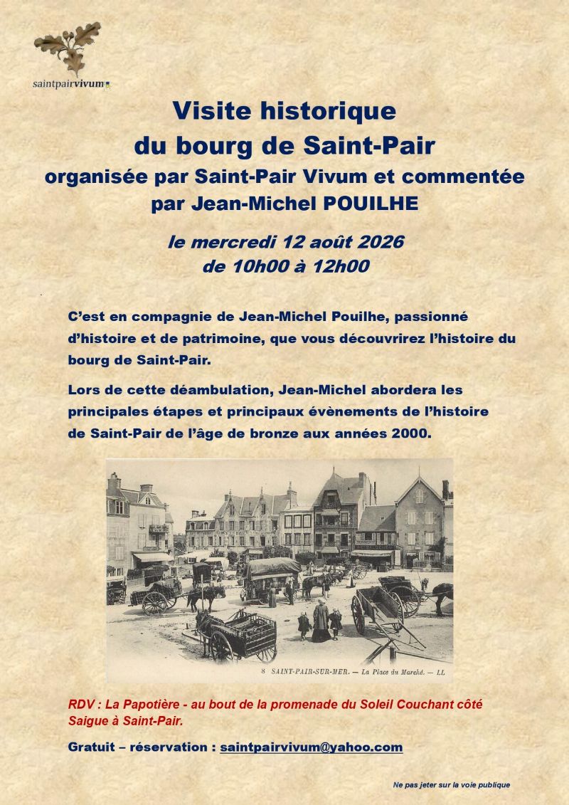 Visite guidée du bourg de Saint-Pair