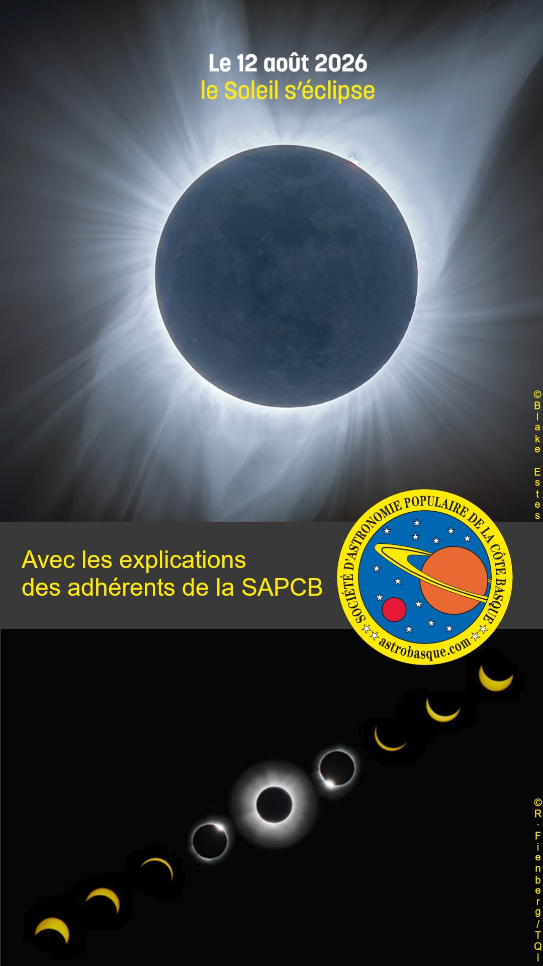 Rencontre avec le club d'astronomie de la Côte Basque : Information sur l'éclipse du 12 août