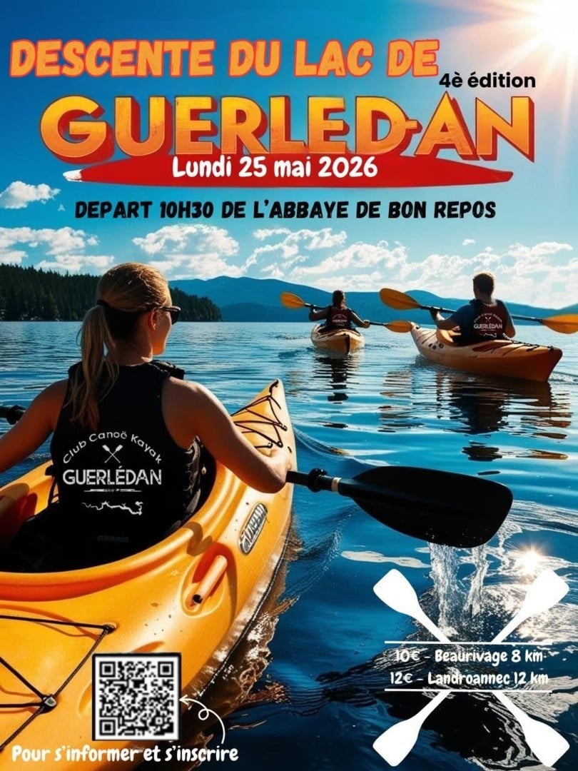 Descente du lac de Guerlédan