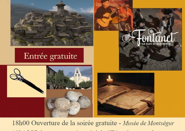 Soirée Montségurienne – Témoignages de Faydits et de Cathares au Musée de Montségur – Contes d’Occitanie – Concert de Fontanet