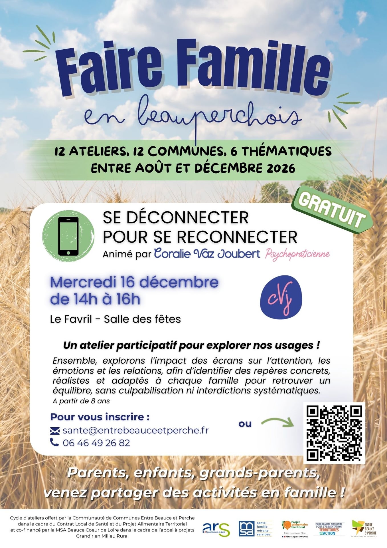 Atelier "Faire Famille en Beauperchois" : Se déconnecter pour se reconnecter