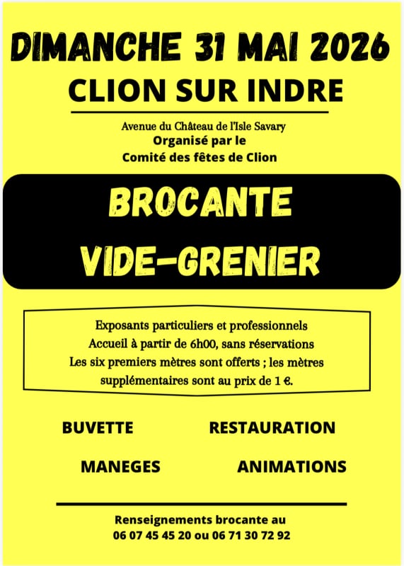 Brocante et vide-grenier