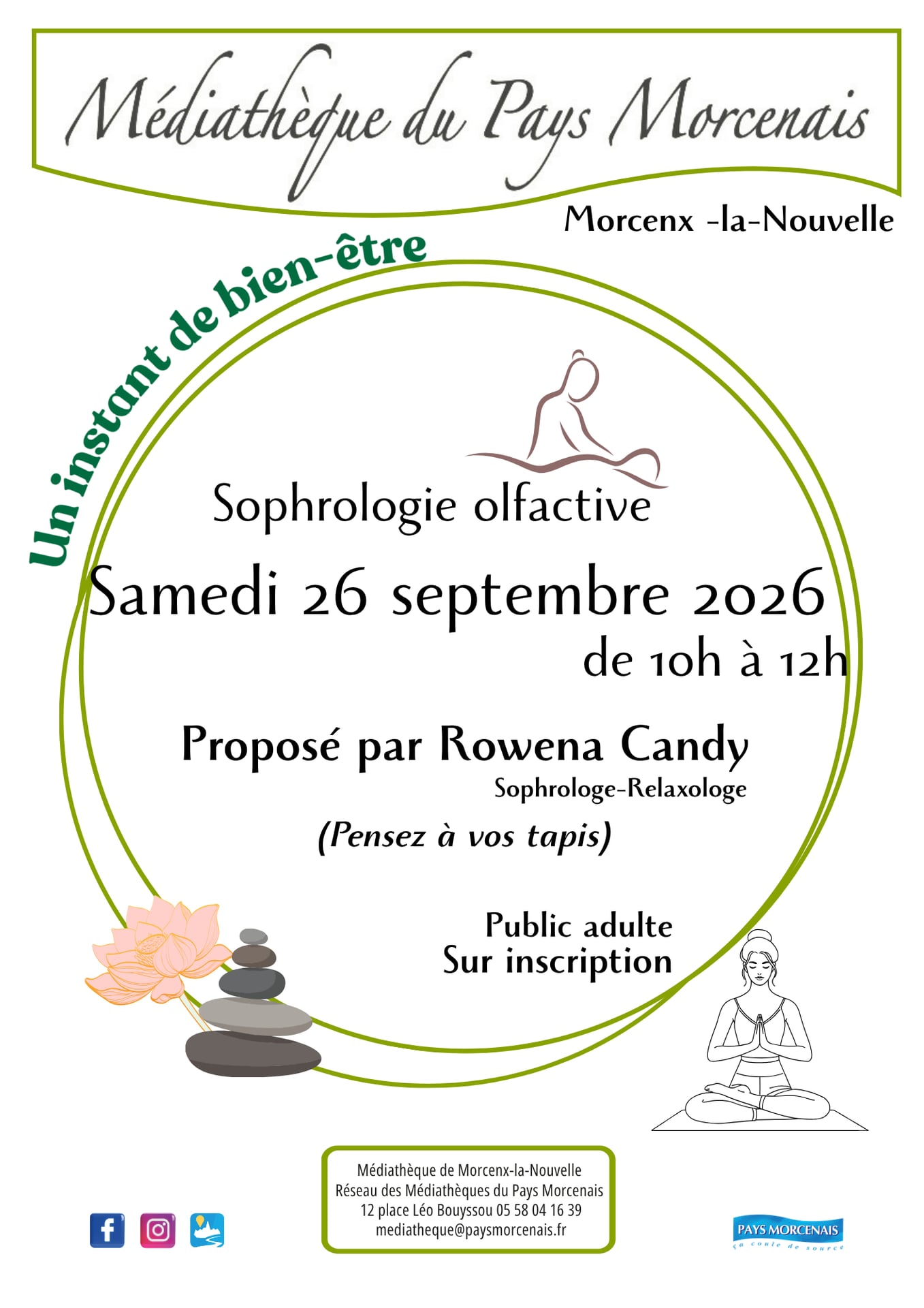 Un instant de bien être - Atelier de sophrologie olfactive