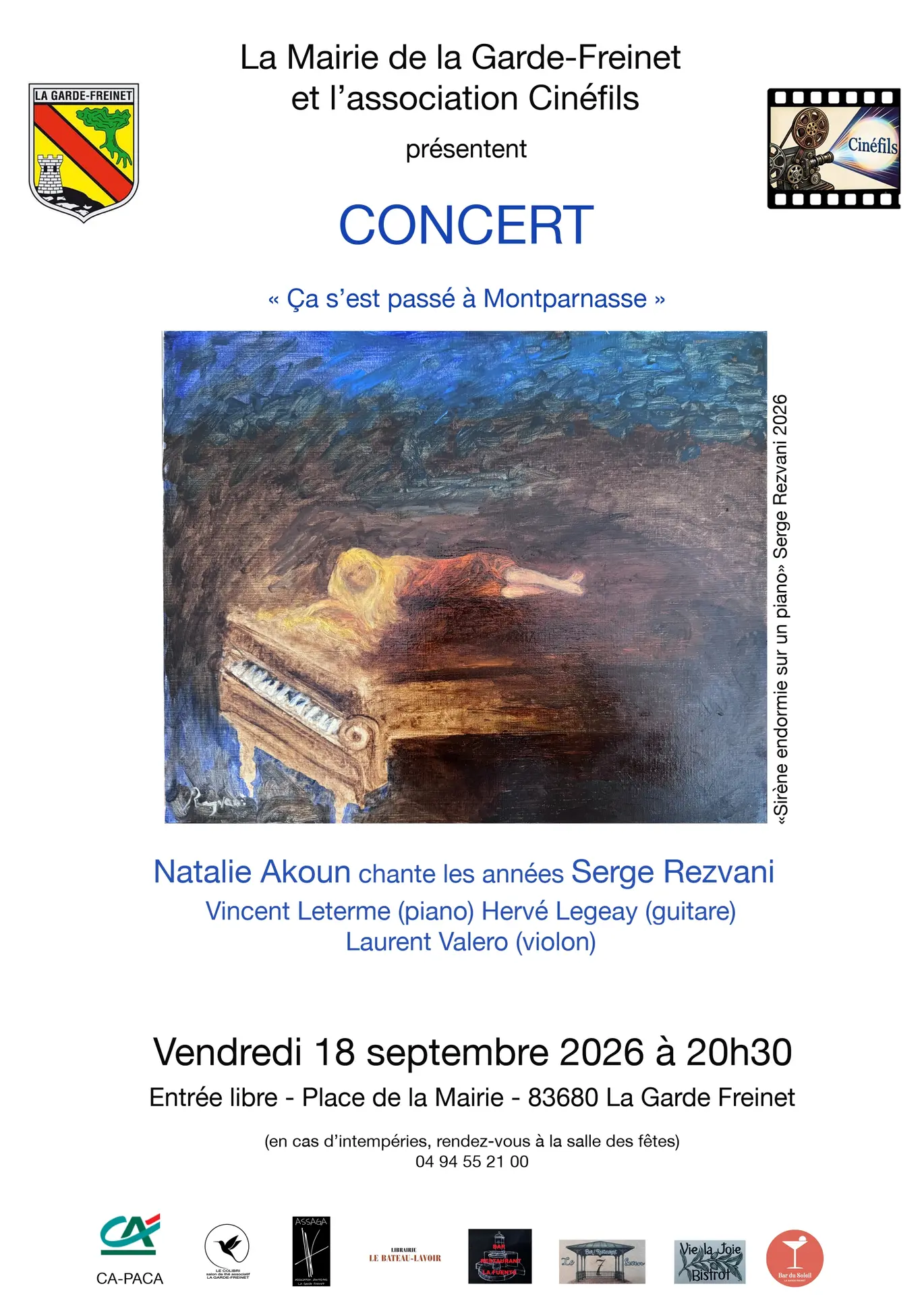 Concert Rezvani "ça se passe à Montparnasse"