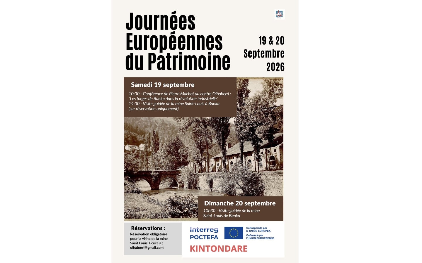 Journées Européennes du Patrimoine : conférence et visite guidée de la mine Saint-Louis