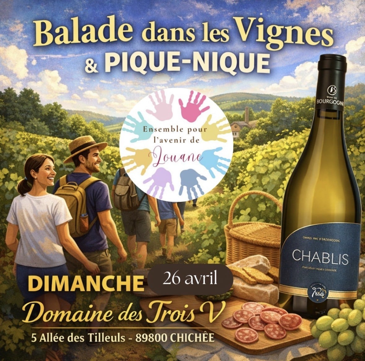 Balade gourmande et solidaire dans les vignes