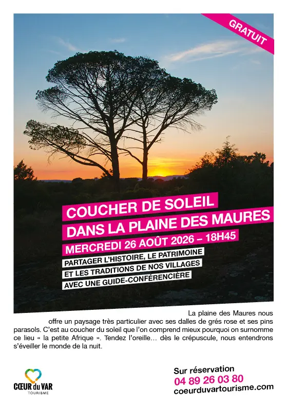 Balade commentée "Coucher de soleil dans la plaine des Maures"