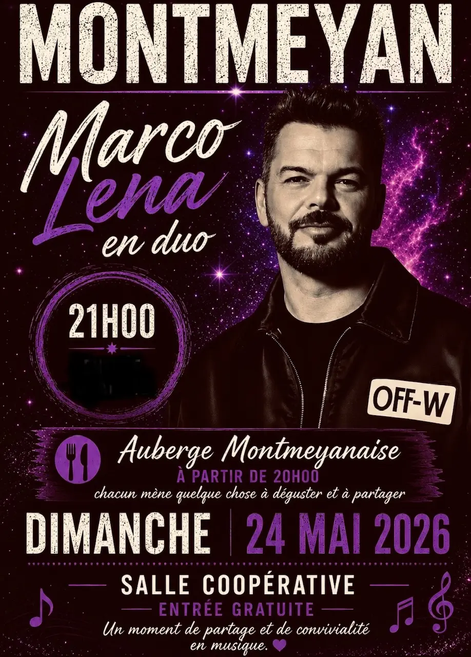 Repas et animation musicale : Auberge Montmeyanaise