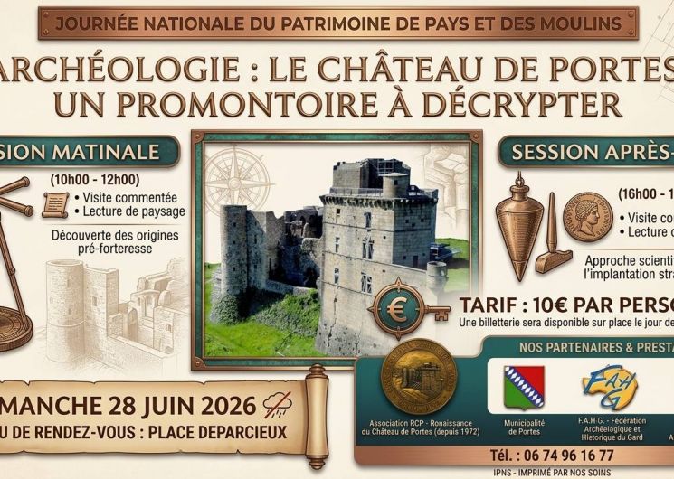 Archéologie – Le château de Portes, un promontoire à décrypter