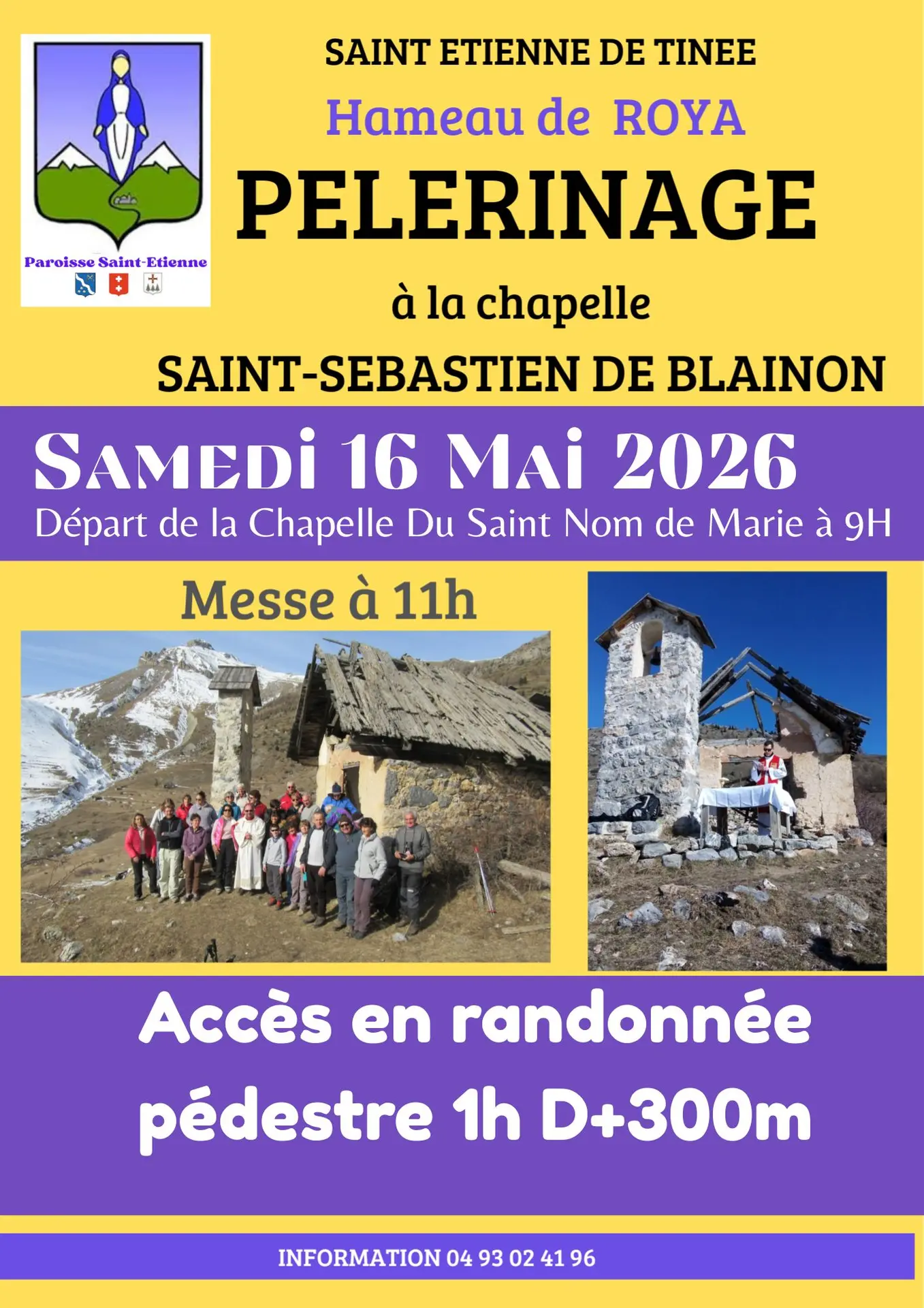 Messe chapelle St Sébastien de Blainon