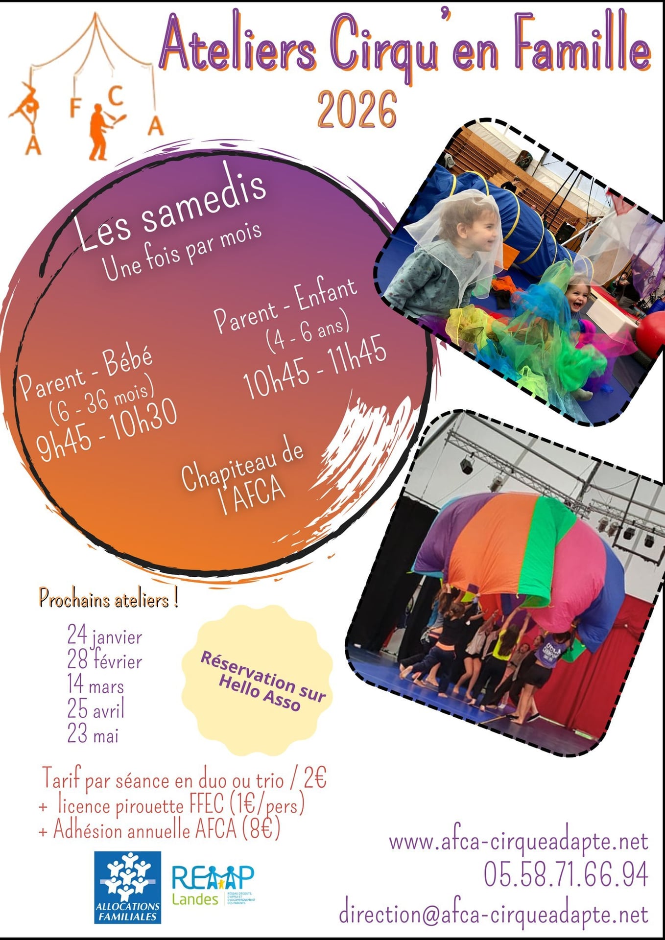 Atelier cirqu'en Familles - Parent/enfant