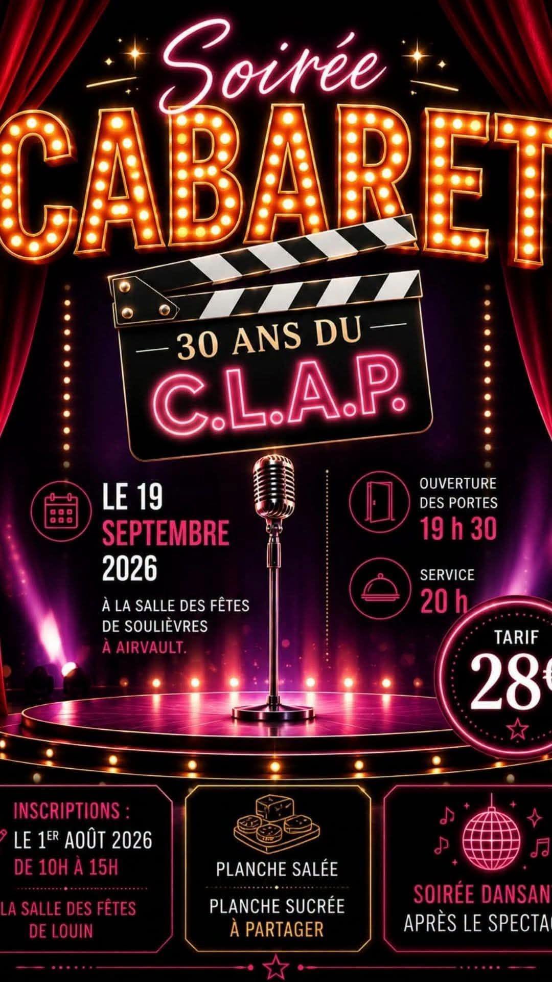 Soirée Cabaret - 30 ans du C.L.A.P
