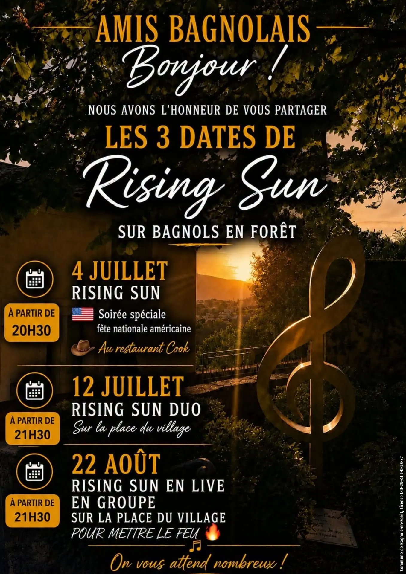 Rising Sun Live en groupe