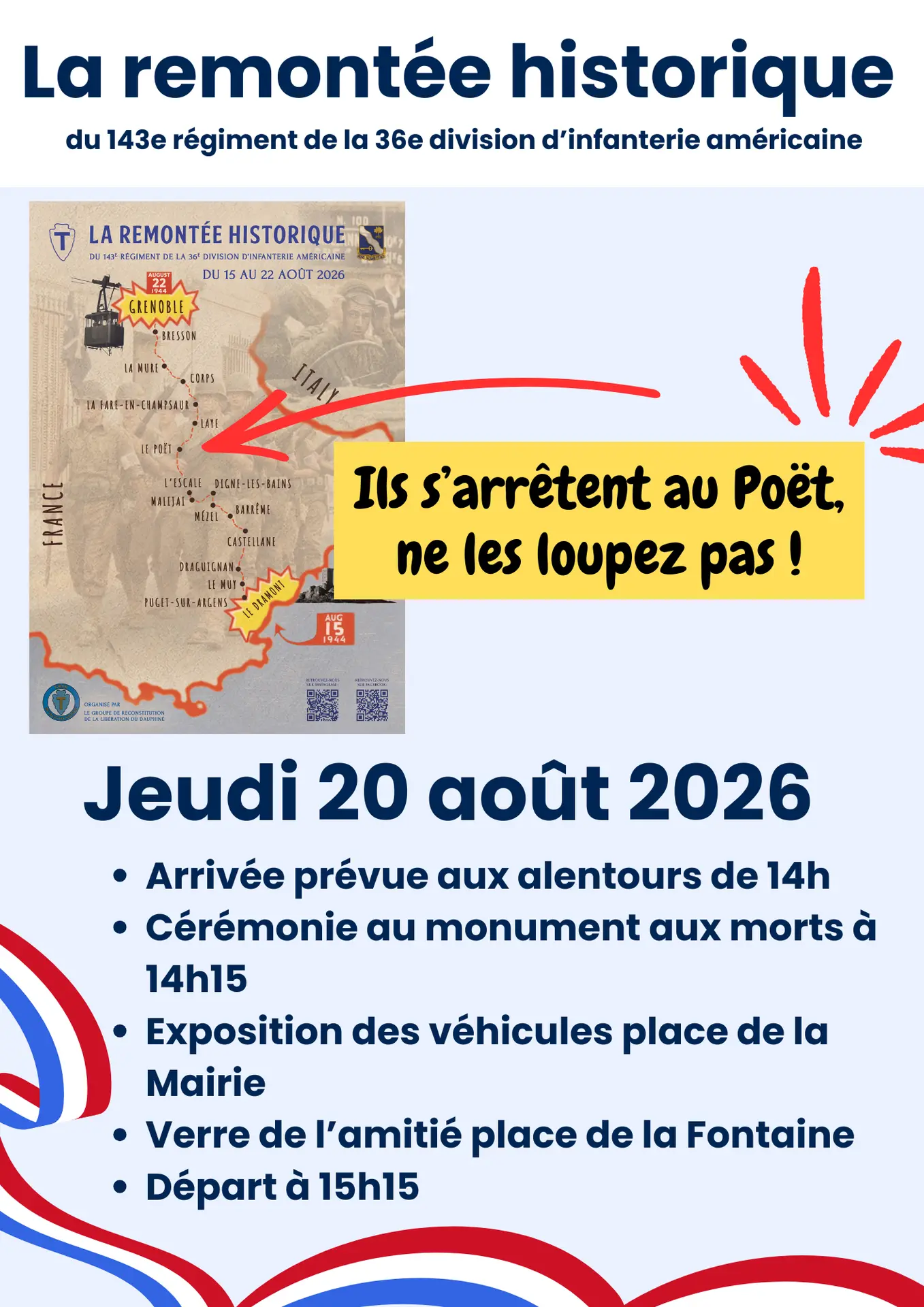 La remontée historique