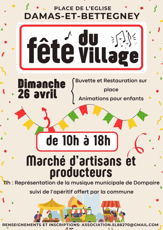 Fête du village à Damas et bettegney
