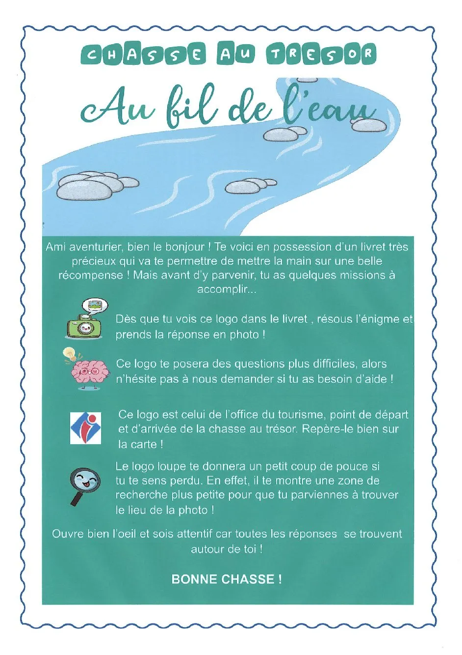 Chasse au trésor « au fil de l’eau »