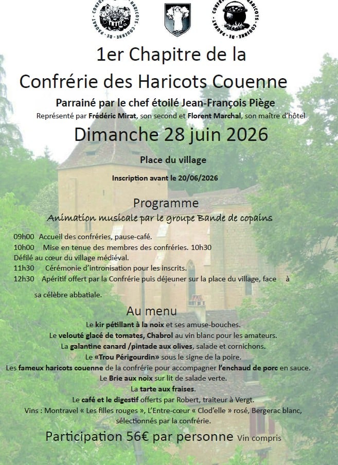 1er chapitre de la Confrérie des Haricots Couenne