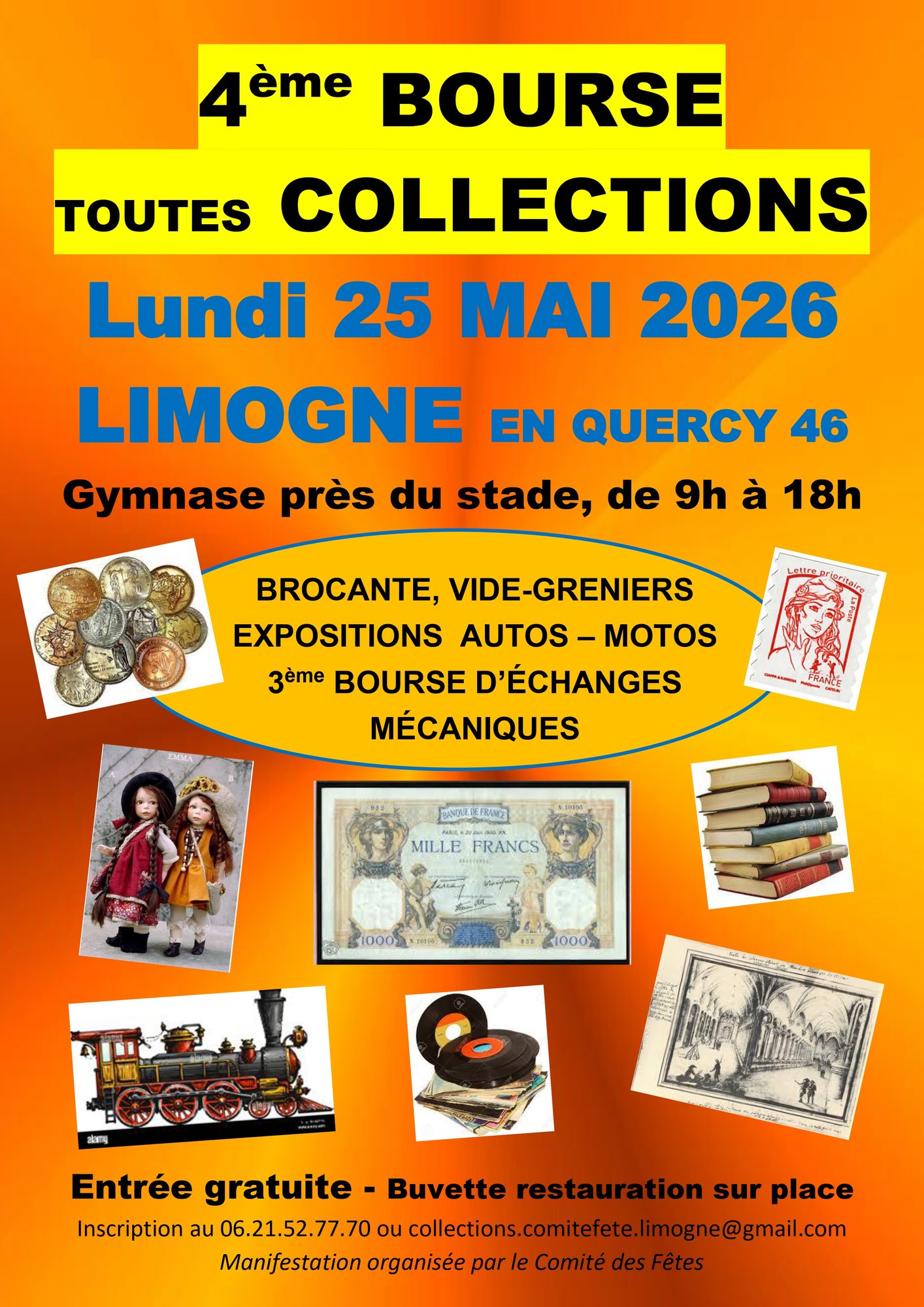 Vide-greniers / brocante / bourse "toutes collections" à Limogne en Quercy