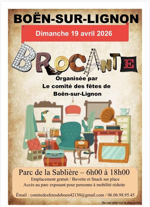 Brocante du comité des fêtes de boen