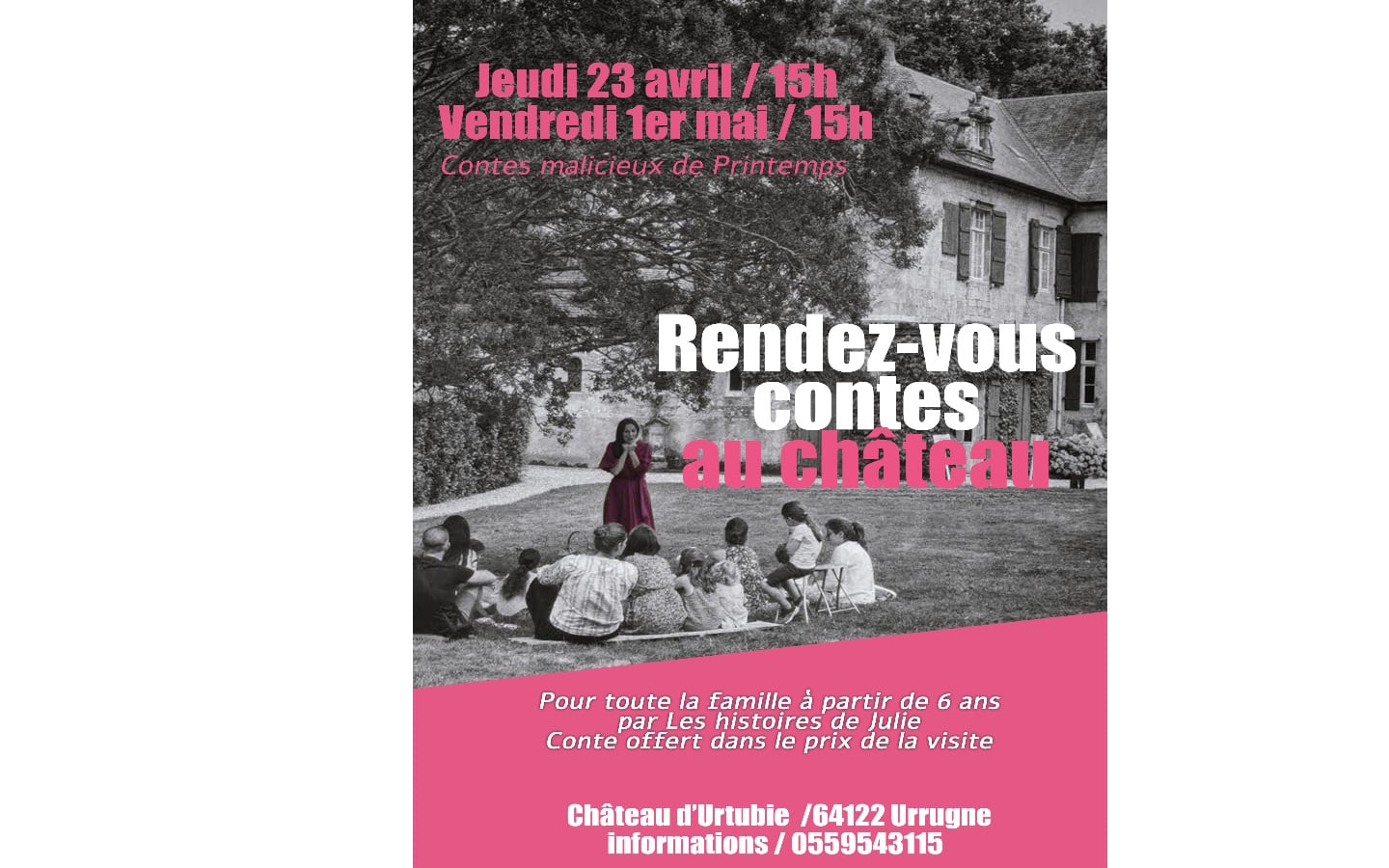 Les contes de Julie au château d'Urtubie : contes malicieux de Printemps