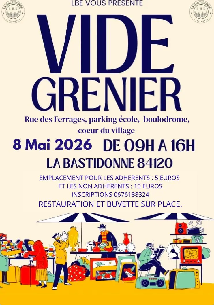 Vide grenier à La Bastidonne