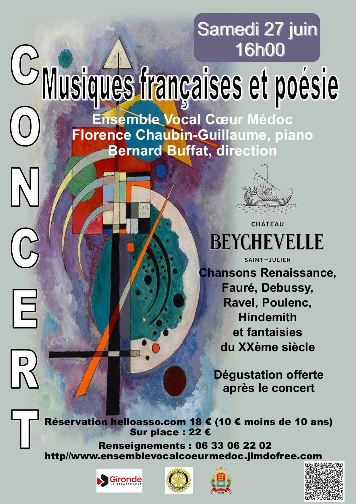 Concert de l'Ensemble Vocal Cœur Médoc