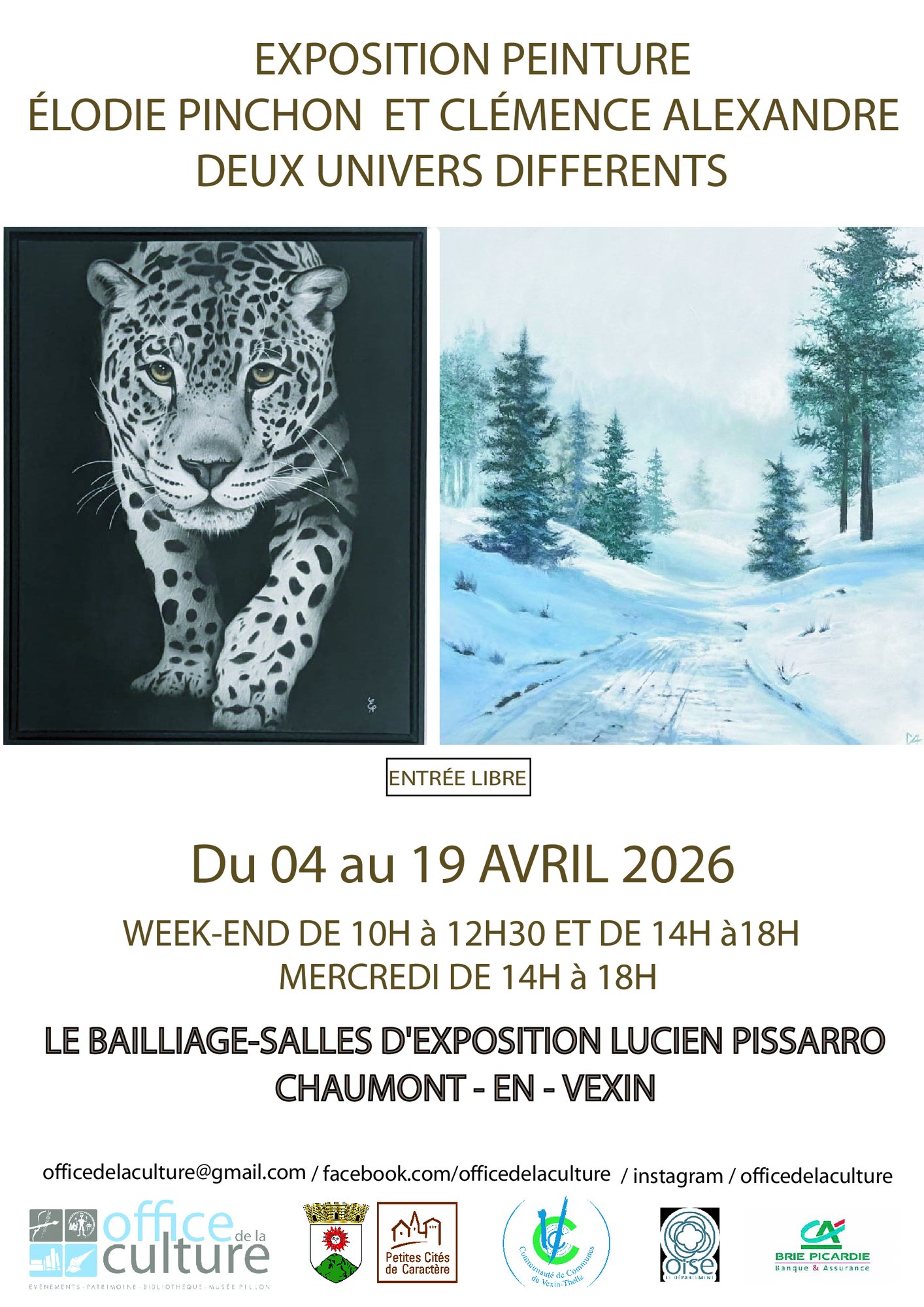 Exposition peinture Elodie Pinchon et Clémence Alexandre