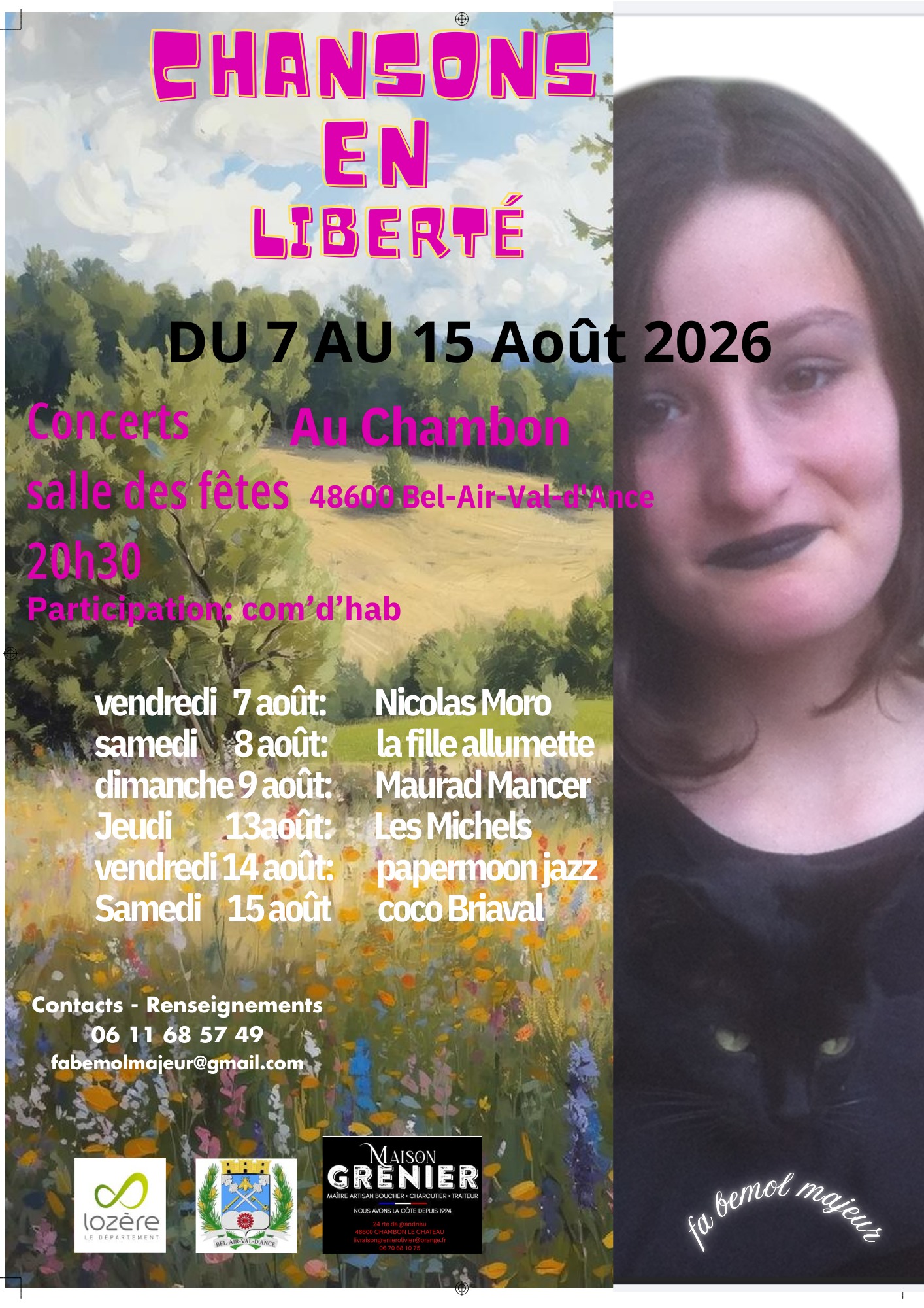 FESTIVAL CHANSONS EN LIBERTÉ