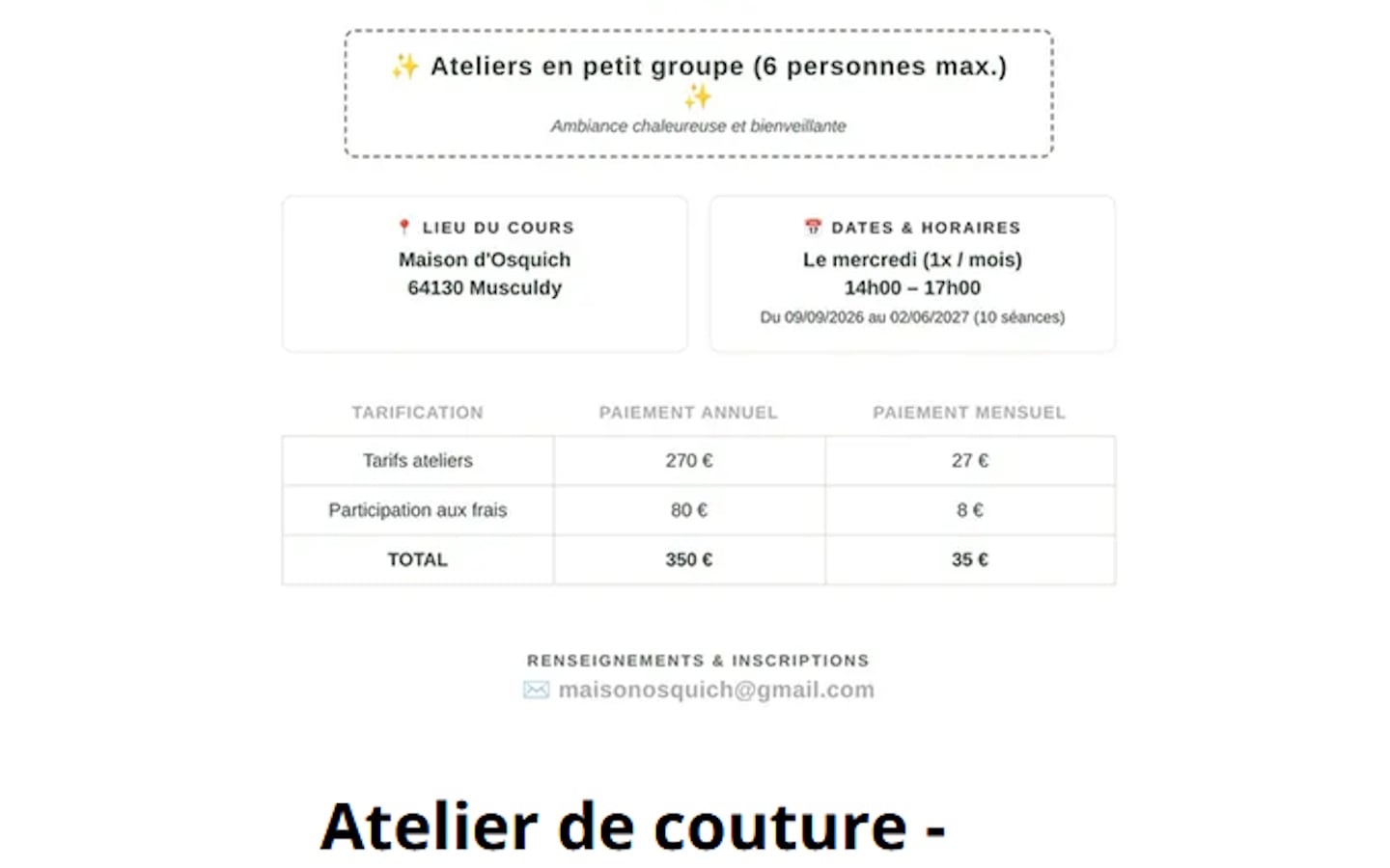 Atelier couture