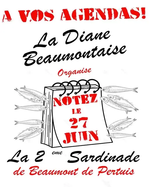La Diane Beaumontaise organise se 2ème sardinade à Beaumont de Pertuis