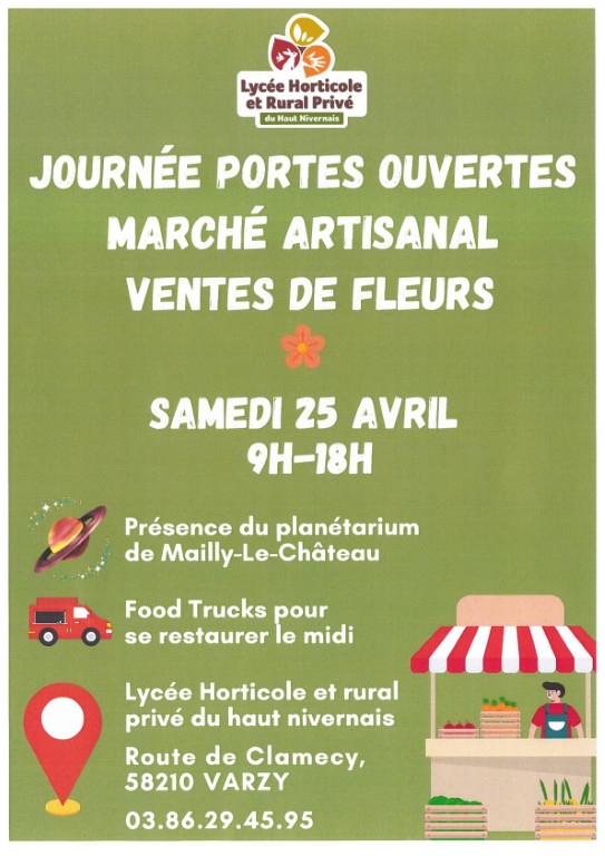 Journées portes ouvertes - Marché artisanal - Ventes de fleurs