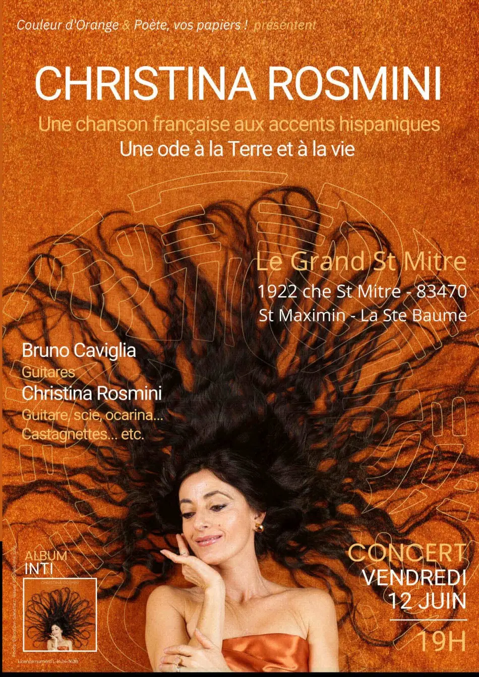 Concert: Christina Rosmini - Chansons françaises aux accents hispaniques