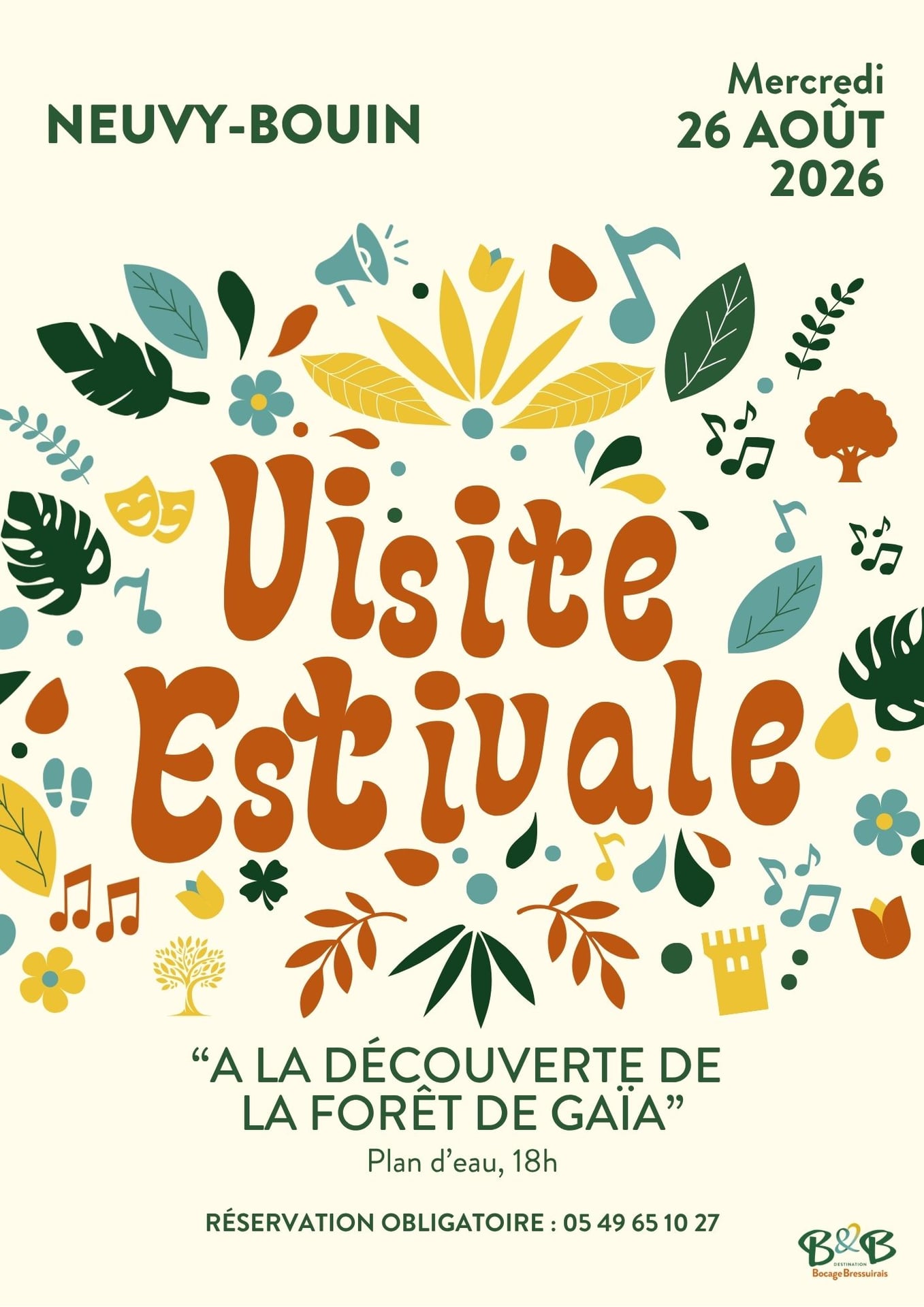 Visites Estivales 2026 - À la découverte de la forêt de Gaïa - Neuvy-Bouin