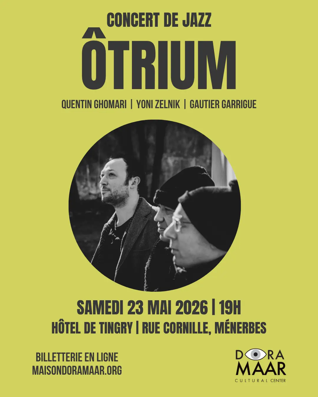 Concert du groupe de jazz ÔTRIUM