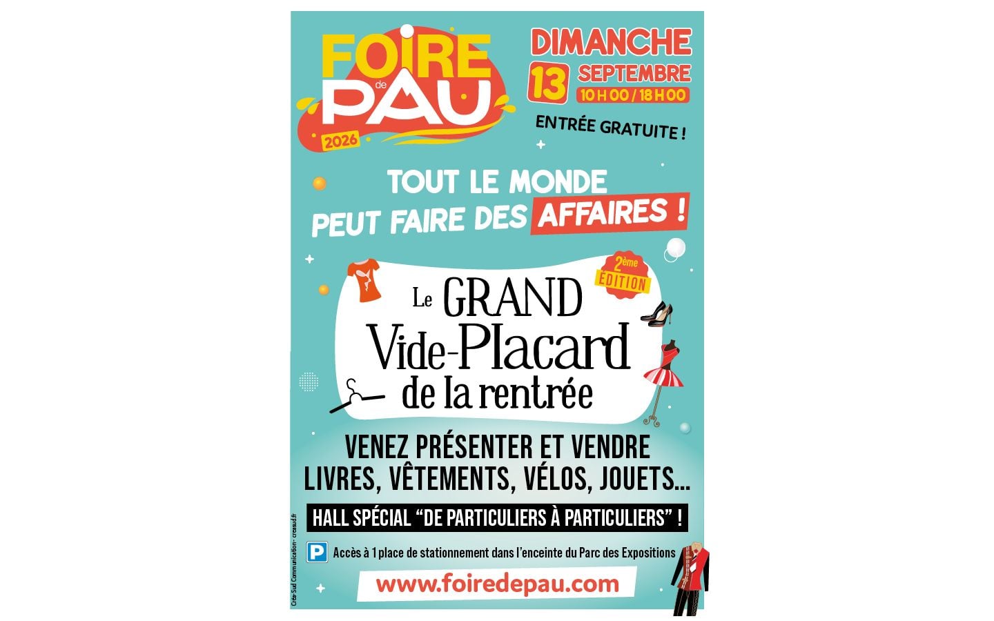 Foire de Pau: "LE GRAND VIDE-PLACARD DE LA RENTRÉE"
