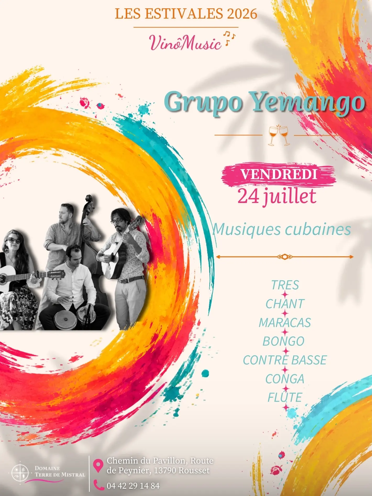Estivales Vinômusic au Domaine Terre de Mistral - Grupo Yemango