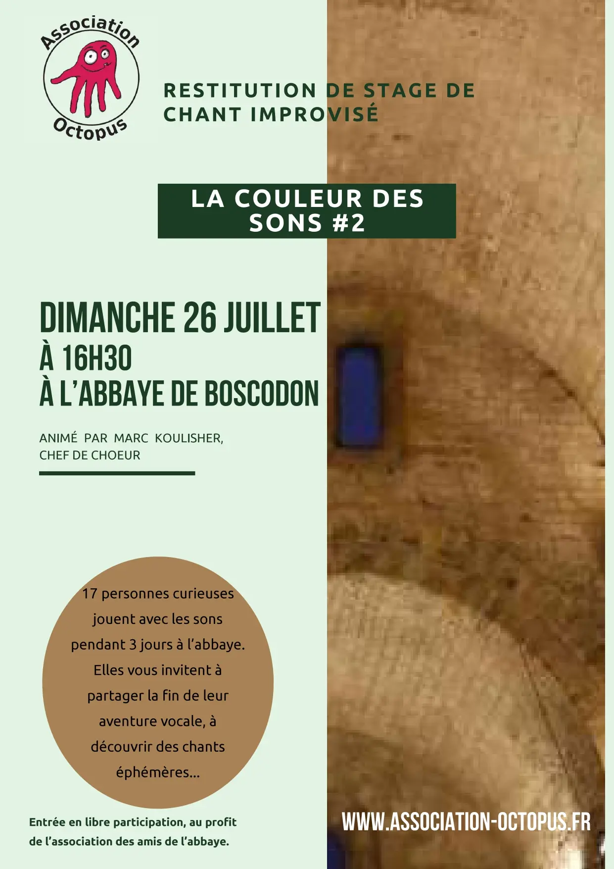 Restitution publique de fin de stage de chant "Les couleurs des sons" #2