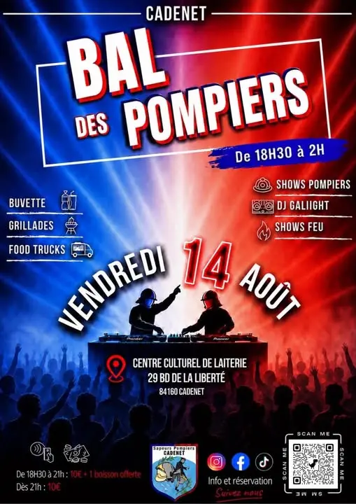 Bal des Pompiers à Cadenet.