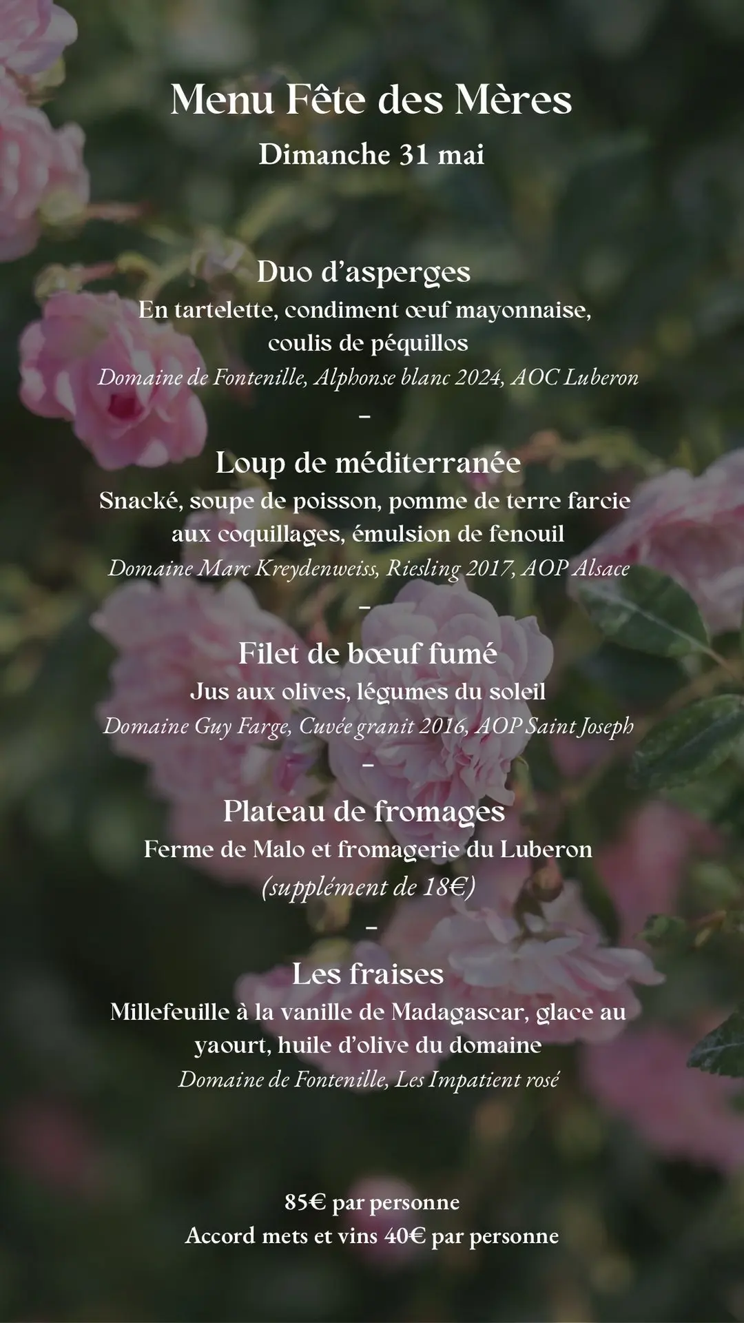 La Fête des Mères au Domaine de Fontenille