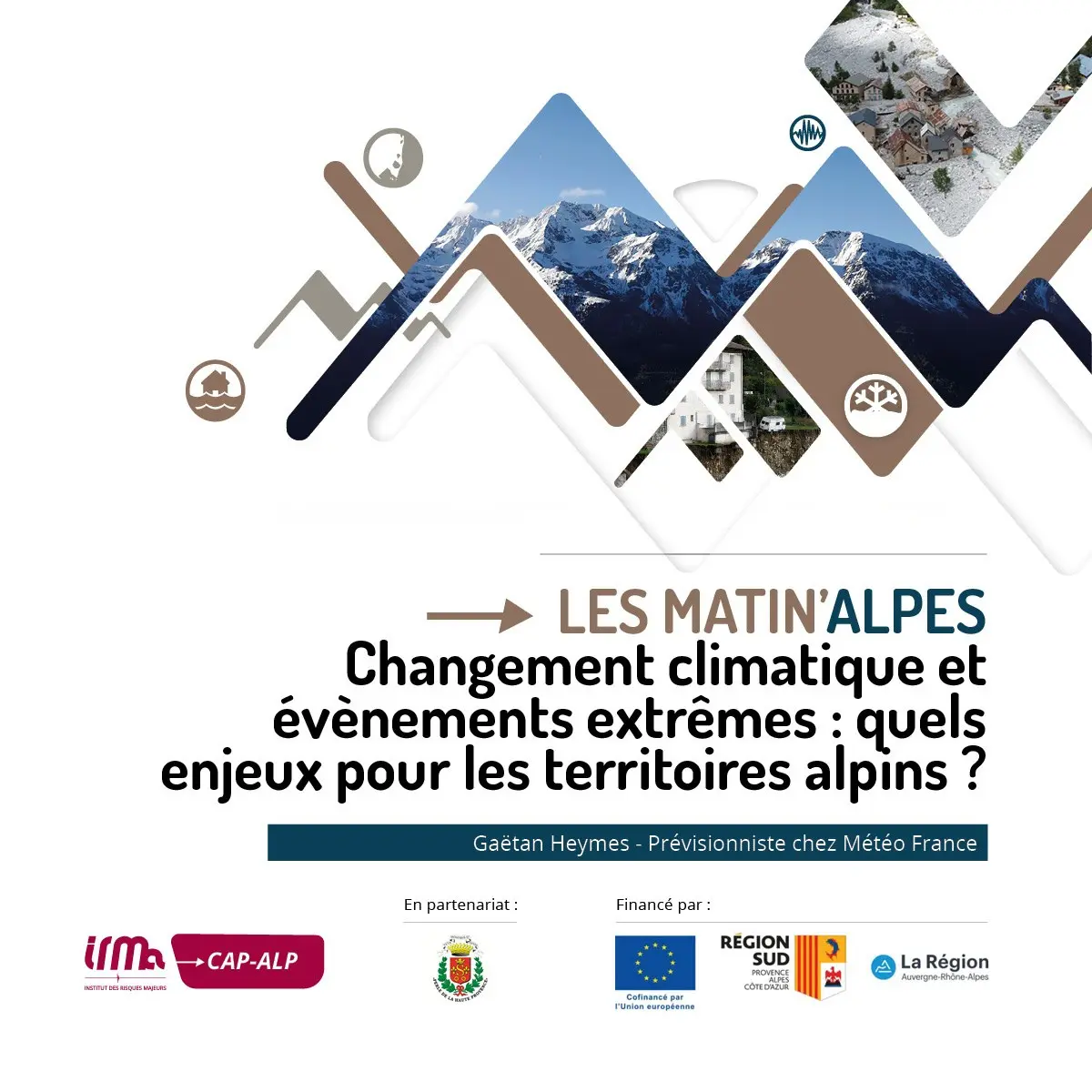 Changement climatique et évènements extrêmes : quels enjeux pour les territoires alpins ? - Matin’Alpes #2