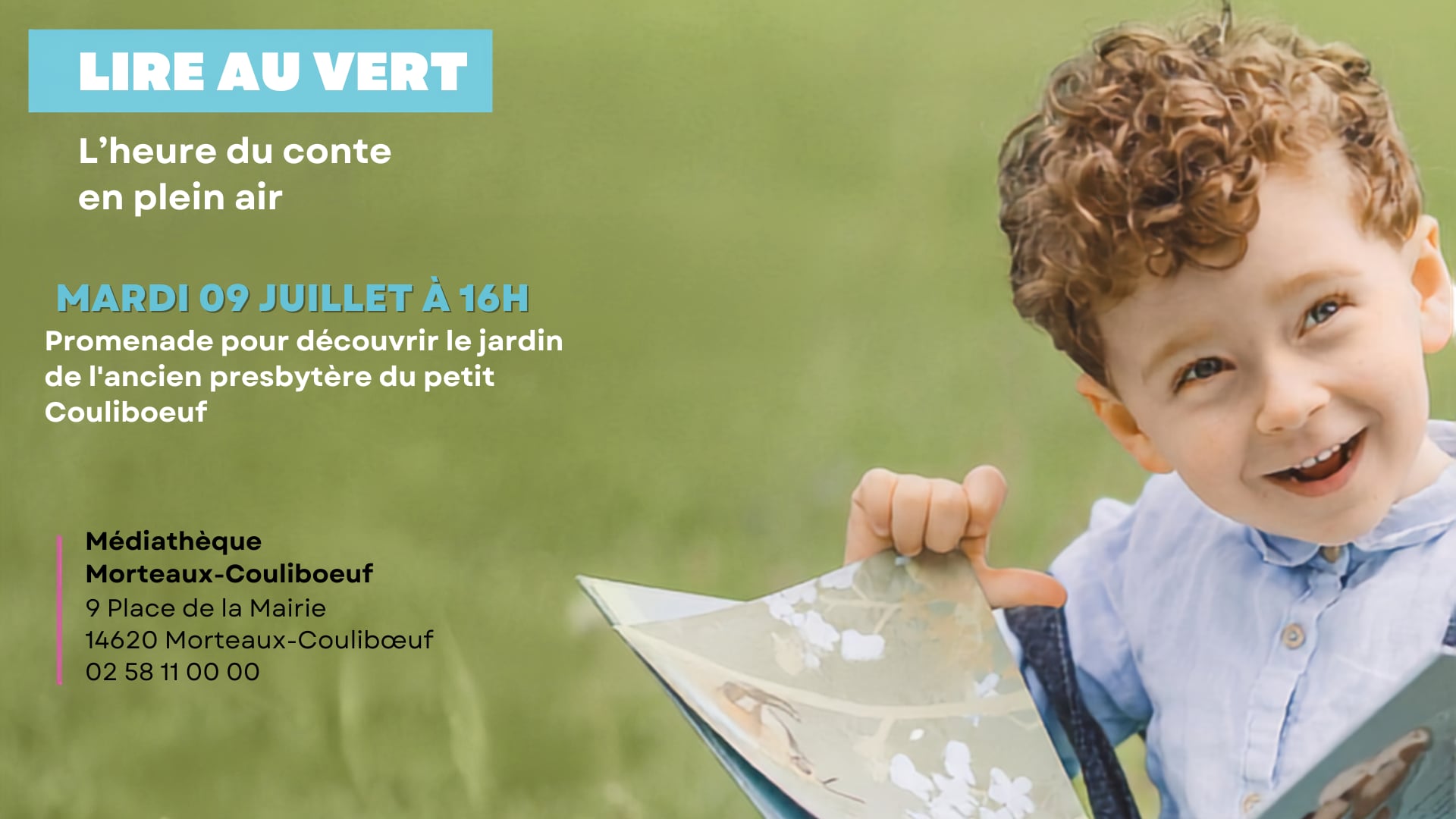 LIRE AU VERT, l'Heure du conte en plein air !