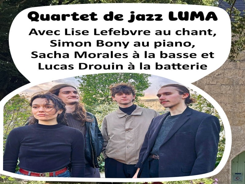 Concert du Quartet de jazz LUMA - Eglise de la Croupte