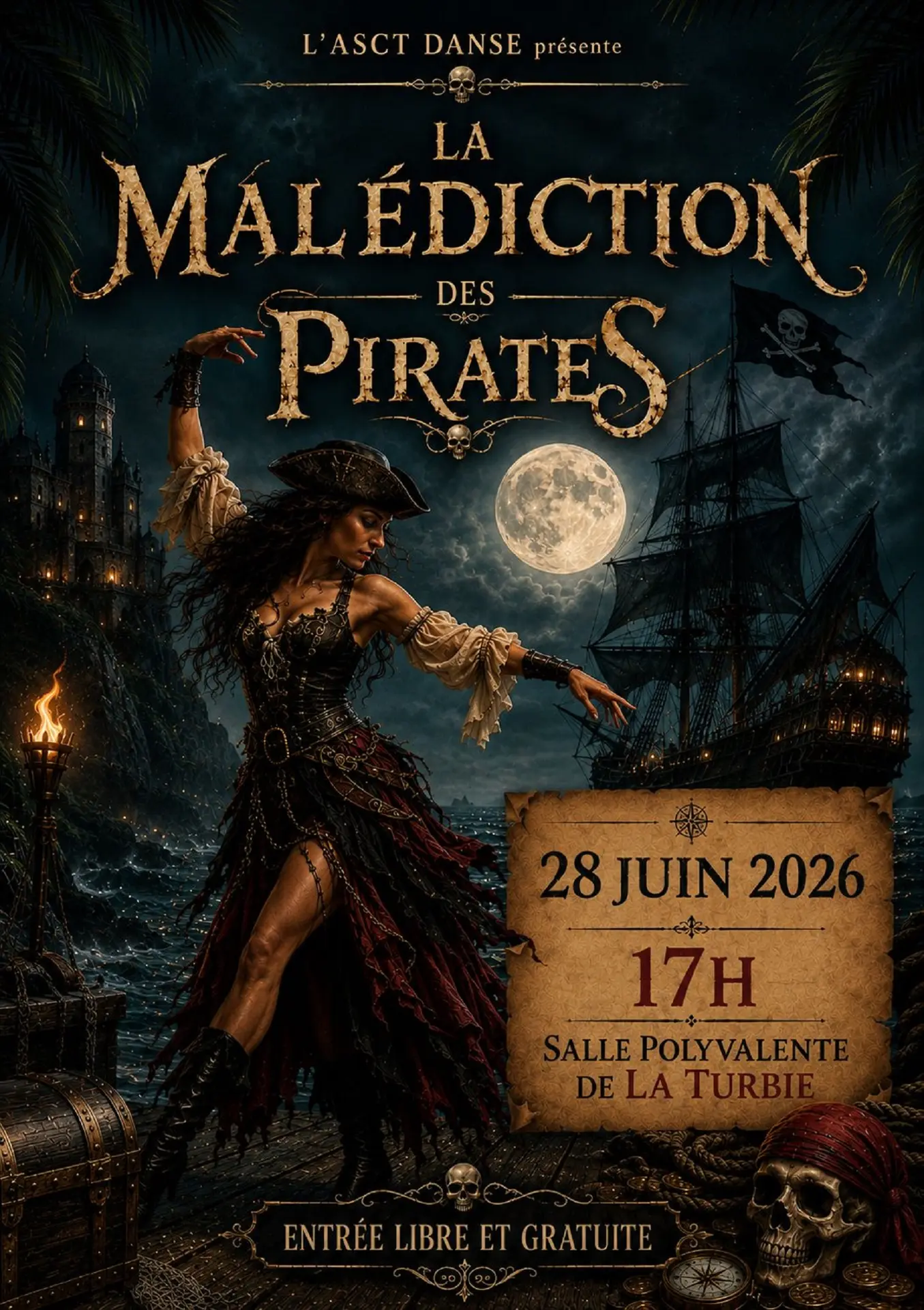 Spectacle "la malédiction des pirates"