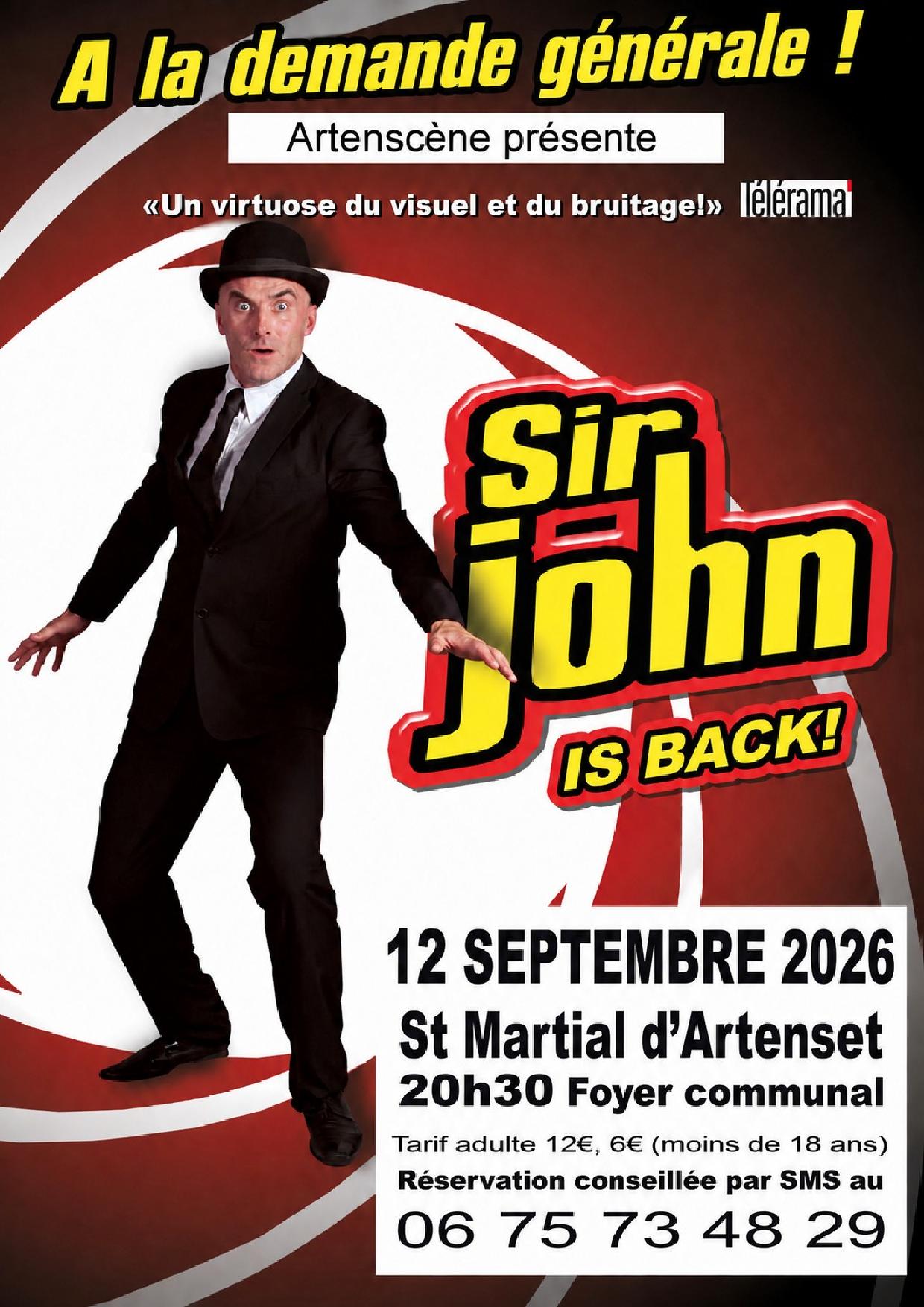 Sir John is back : visuel et bruitage
